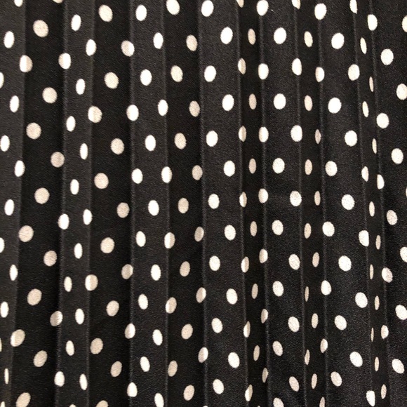 LOFT Polka Dot Pleated Skirt - Picture 2 of 5